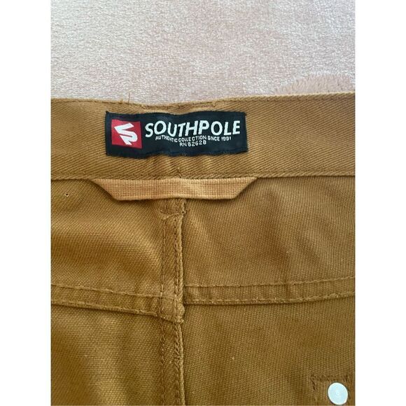 Vintage Southpole Authentic Collection Men’s Carpenter Jeans Brown SZ 40/32 Y2K - Picture 7 of 10